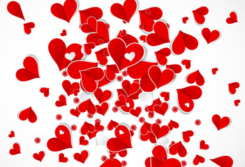 Abstract Love background with hearts valentine day