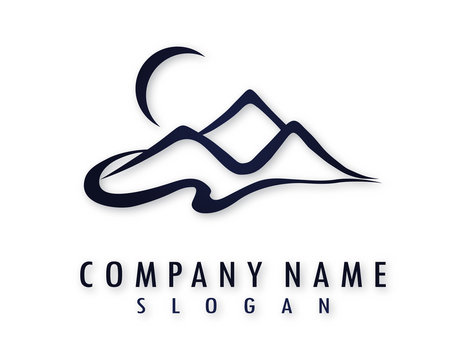 Naklejka mountains logo