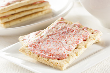 Hot Strawberry Toaster Pastry