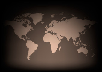 Fototapeta na wymiar Mapa świata wektora