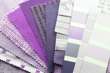 close up of the upholstery texture color samples