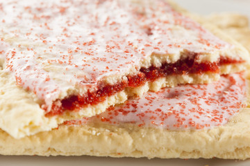 Hot Strawberry Toaster Pastry