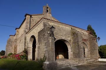 Fototapeta na wymiar Sanctuary of San Vicente de la Barquera, Cantabria, Spain