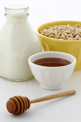 Delicious and healthy honey nuts cereal