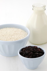 Rice pudding ingredients