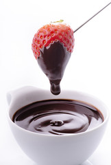 fragola con cioccolato