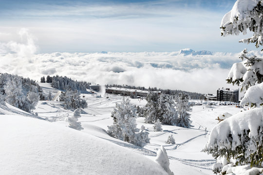 Station village de sport d'hiver