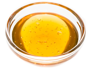 Honey in a small bowl