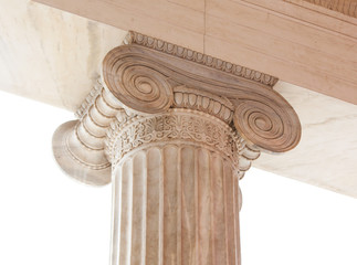 Capital of Greek neoclassical ionic column