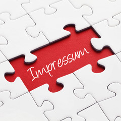 Fototapeta premium Puzzle - Impressum
