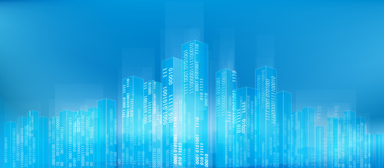 Abstract digital city