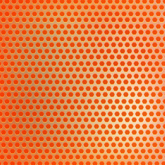 Retro orange hexagon dots background