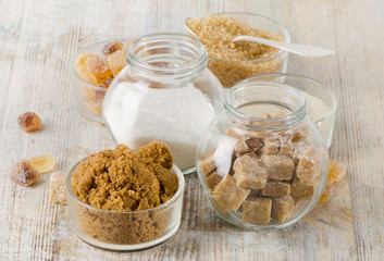 Various kinds of sugar