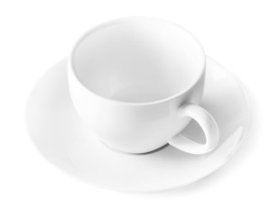 white empty cup