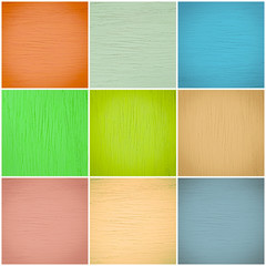 Set of different colorful wall collage