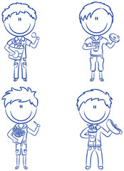 Boys With Take Away Food