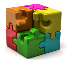 Illustration of puzzle cube