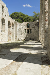 Albania, Butrint, Ruins of a Basilica