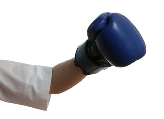 hand in boxing glove