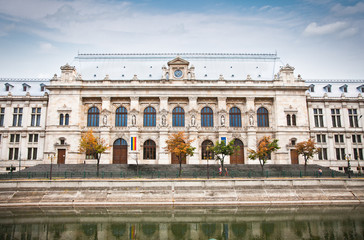 Justice Palace in old town in Bucharest, Romania