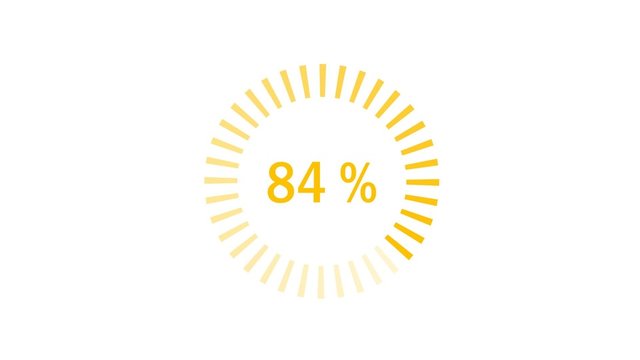 Chargement : 0-100% - orange