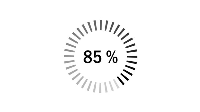 Chargement : 0-100% - noir
