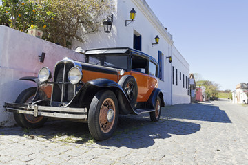 vintage car in Colonia street - 49305846