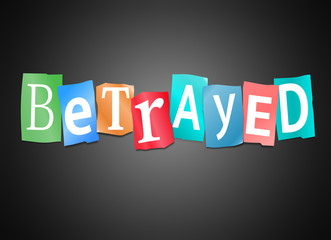 Betrayed concept.