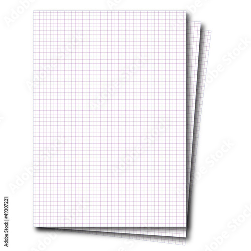 "Feuille page petits carreaux" fichier vectoriel libre de droits sur la