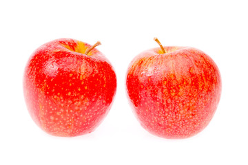 Fototapeta na wymiar two apple on white background