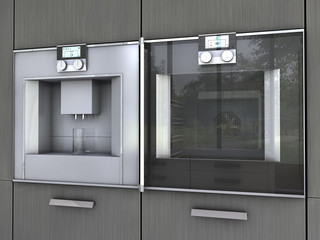 Backofen und Kaffeeautomat 02