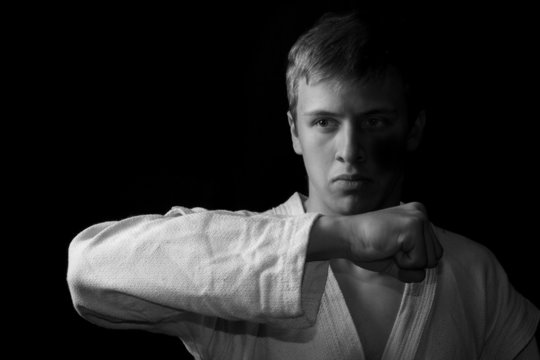 A Young Man In A Kimono. Low Key