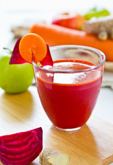Beetroot with Carrot and apple juice
