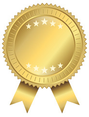 Goldvignette mit Sternen