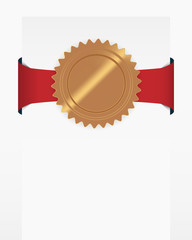 seal with red ribbon