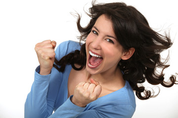 Jubilant woman