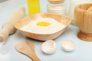 Different products to make bread