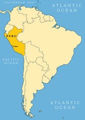 Peru locator map