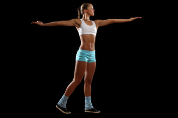 Obraz premium Fitness woman smiling