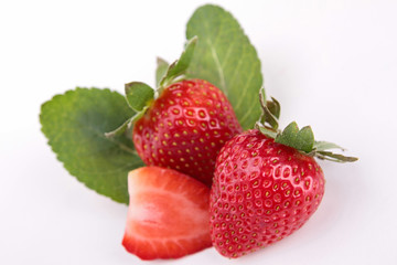 isolated strawberry