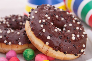 chocolate donuts