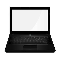 Separated Laptop Vector Illustration