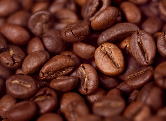 closeup of brown coffee background