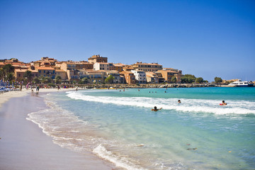 Amazing coastline near St.Florent, Corsica, France © anilah