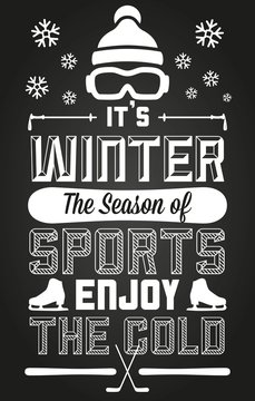 Winter Sports Fun and Entertainment Greeting Card