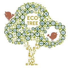 Eco Icon Tree Concept