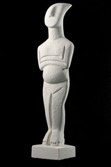 Cycladic figurine, sample of the Cycladic civilization in Greece - 49320641