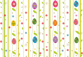 Easter seamless pattern.