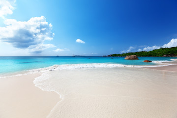 Anse Lazio beach at Praslin island, Seychelles