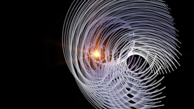 futuristic animation - exploding object and lights – loop HD